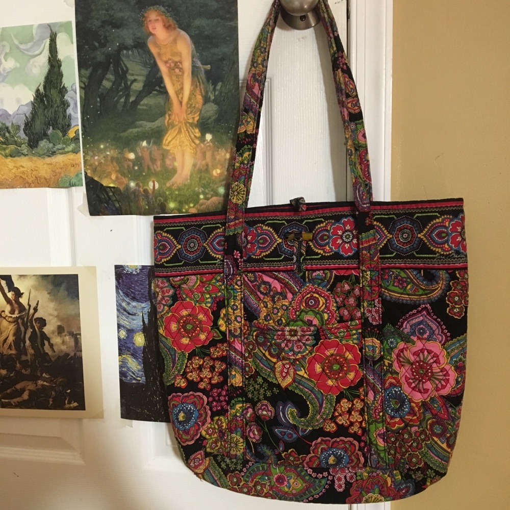 Vera Bradley floral print tote bag